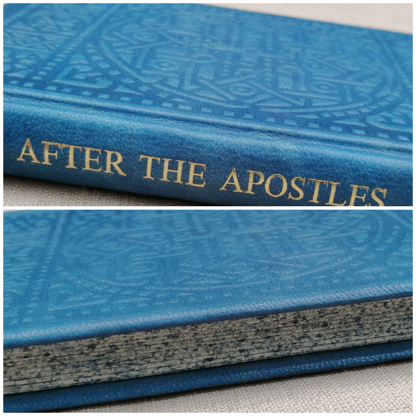 After the Apostles, Leatherbound Texts from the Apostolic Fathers, Blue Goatskin