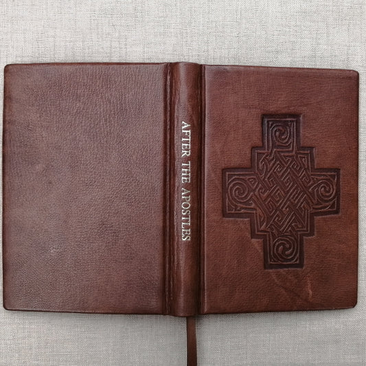 After the Apostles, Leatherbound Texts from the Apostolic Fathers, Brown Goatskin