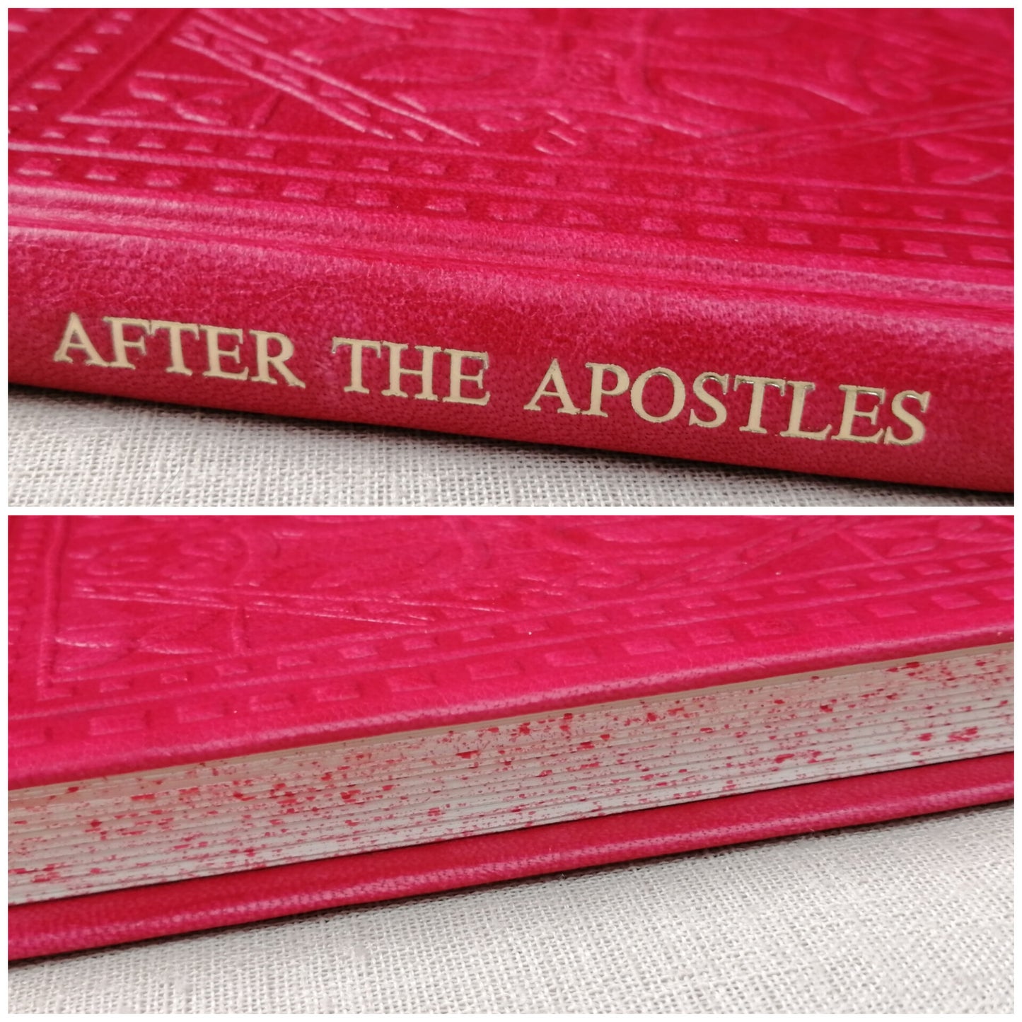 After the Apostles, Leatherbound Texts from the Apostolic Fathers, Red Goatskin