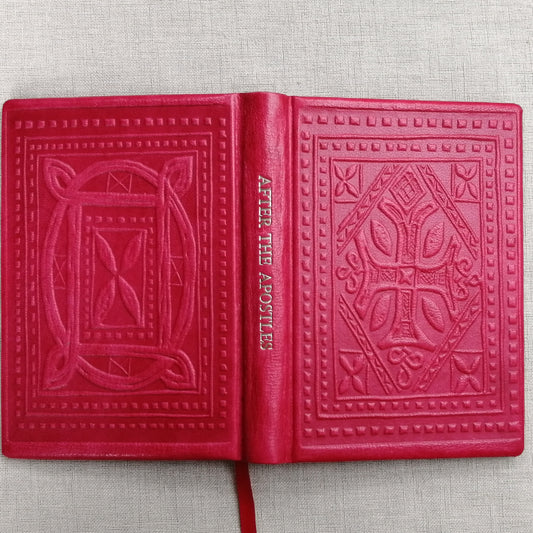 After the Apostles, Leatherbound Texts from the Apostolic Fathers, Red Goatskin