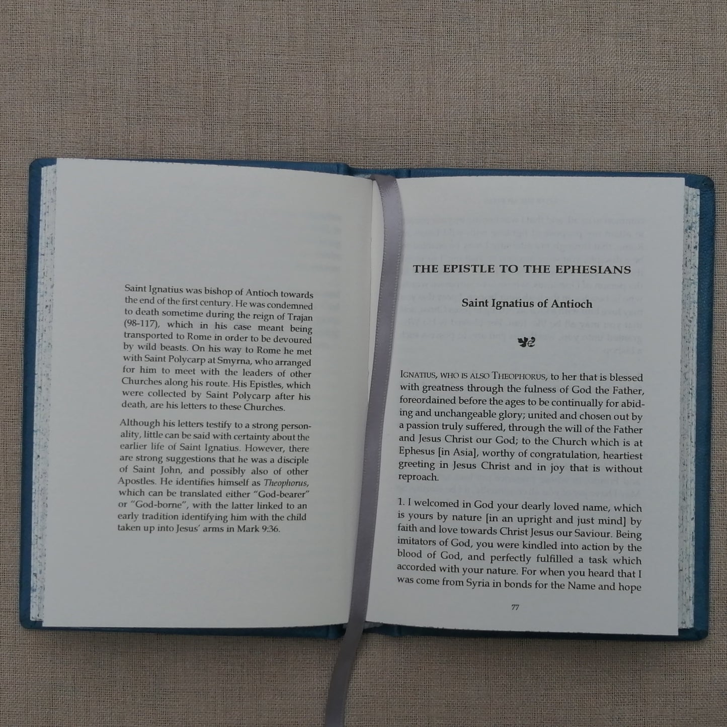 After the Apostles, Leatherbound Texts from the Apostolic Fathers, Blue Goatskin