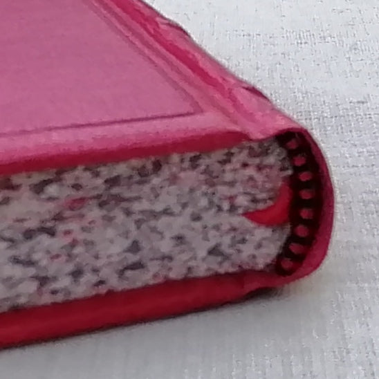 Leatherbound Book of Gospels, A-7 sized, Red Goatskin, Fr Lazarus Moore translation