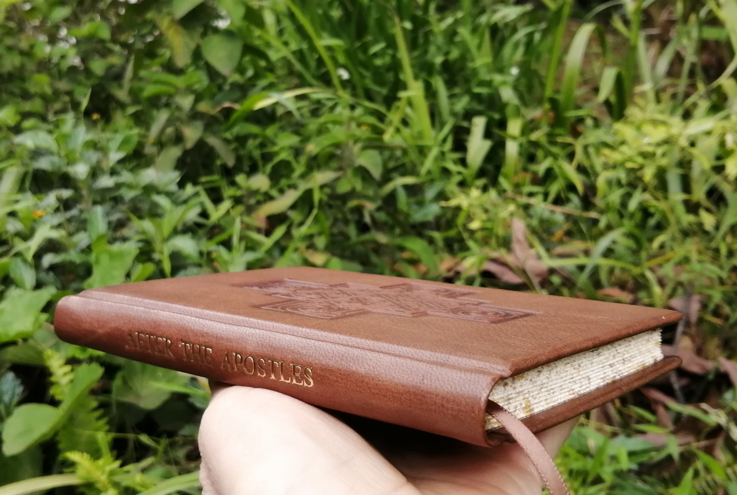 After the Apostles, Leatherbound Texts from the Apostolic Fathers, Brown Goatskin