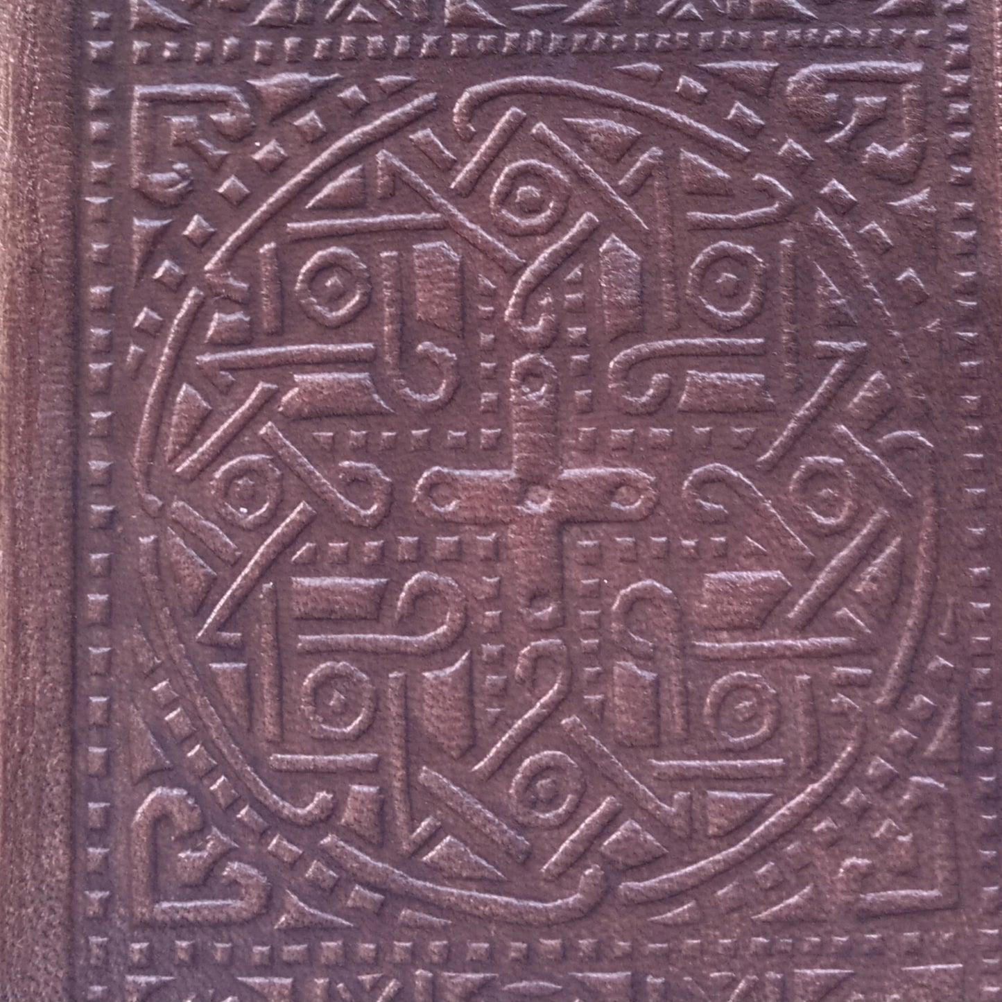 Dos-à-dos binding of Psalter and Gospels, Brown Goatskin