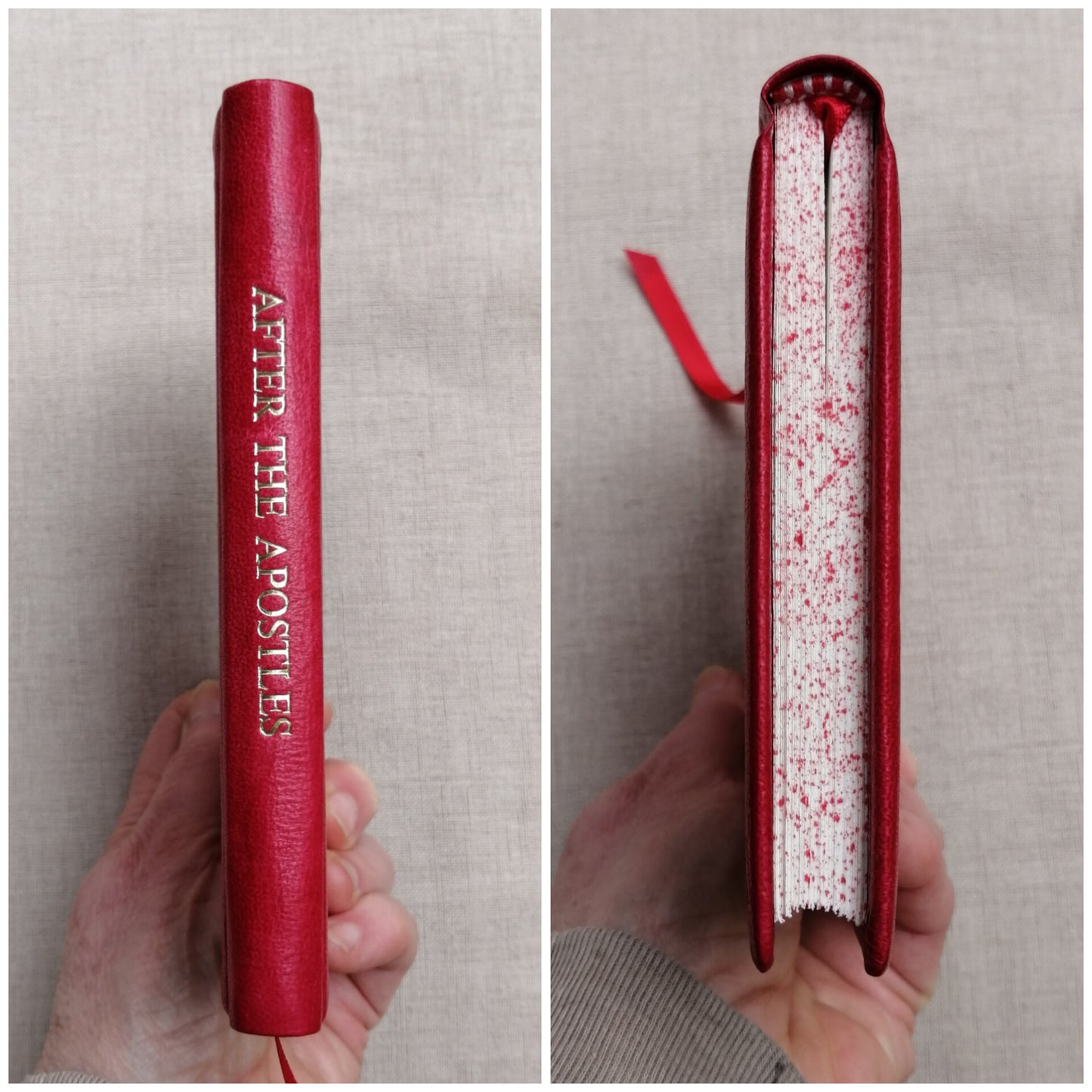 After the Apostles, Leatherbound Texts from the Apostolic Fathers, Red Goatskin