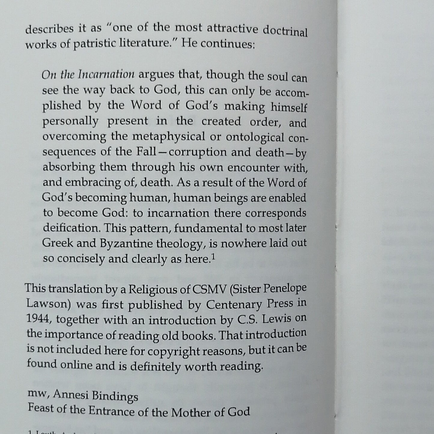 On the Incarnation by St Athanasius the Great, Tan Goatskin