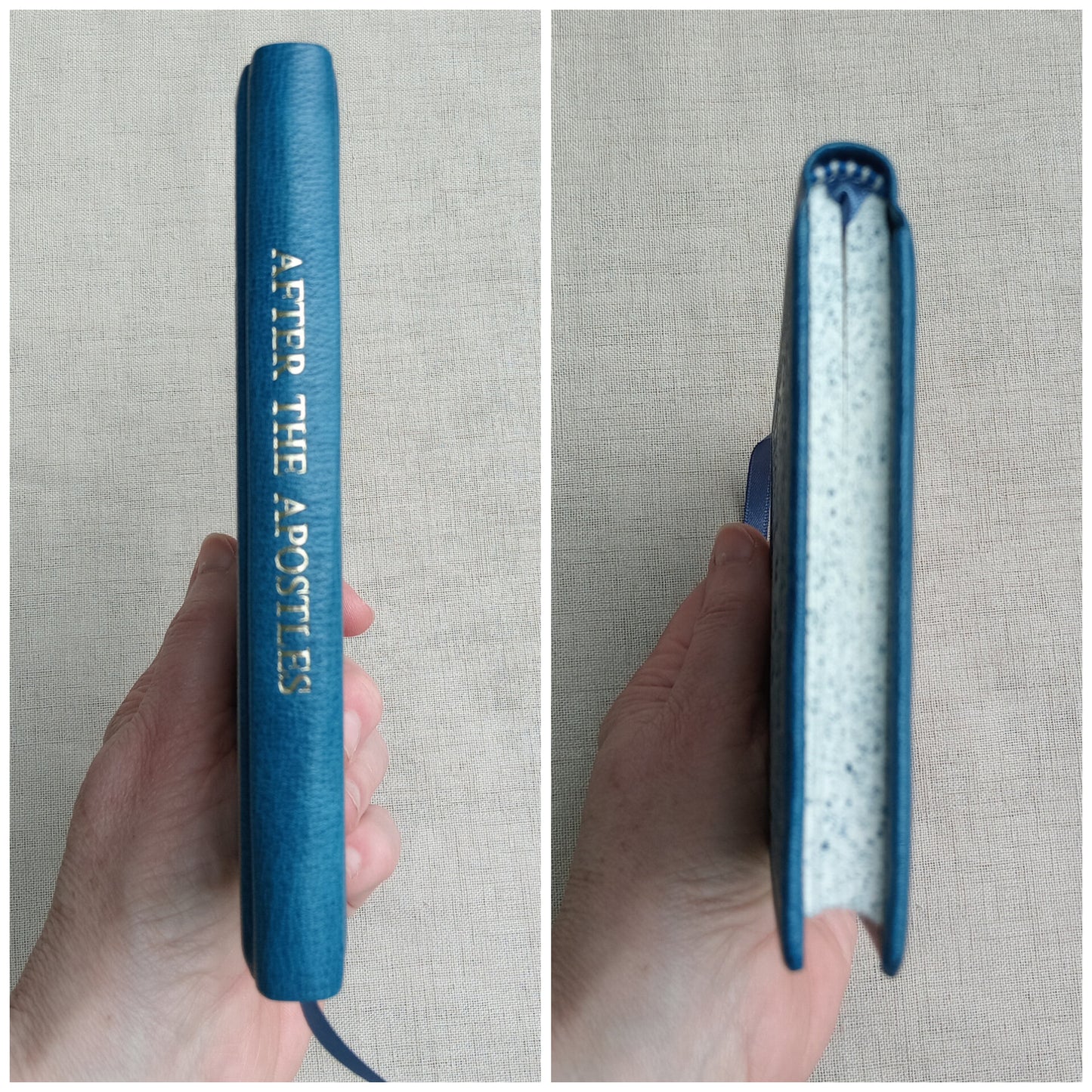 After the Apostles, Leatherbound Texts from the Apostolic Fathers, Blue Goatskin