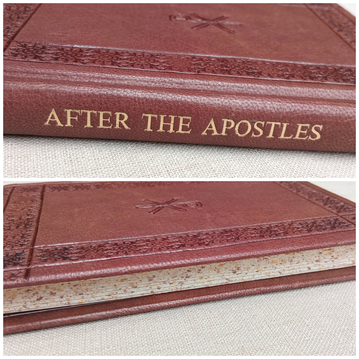 After the Apostles, Leatherbound Texts from the Apostolic Fathers, Brown Goatskin