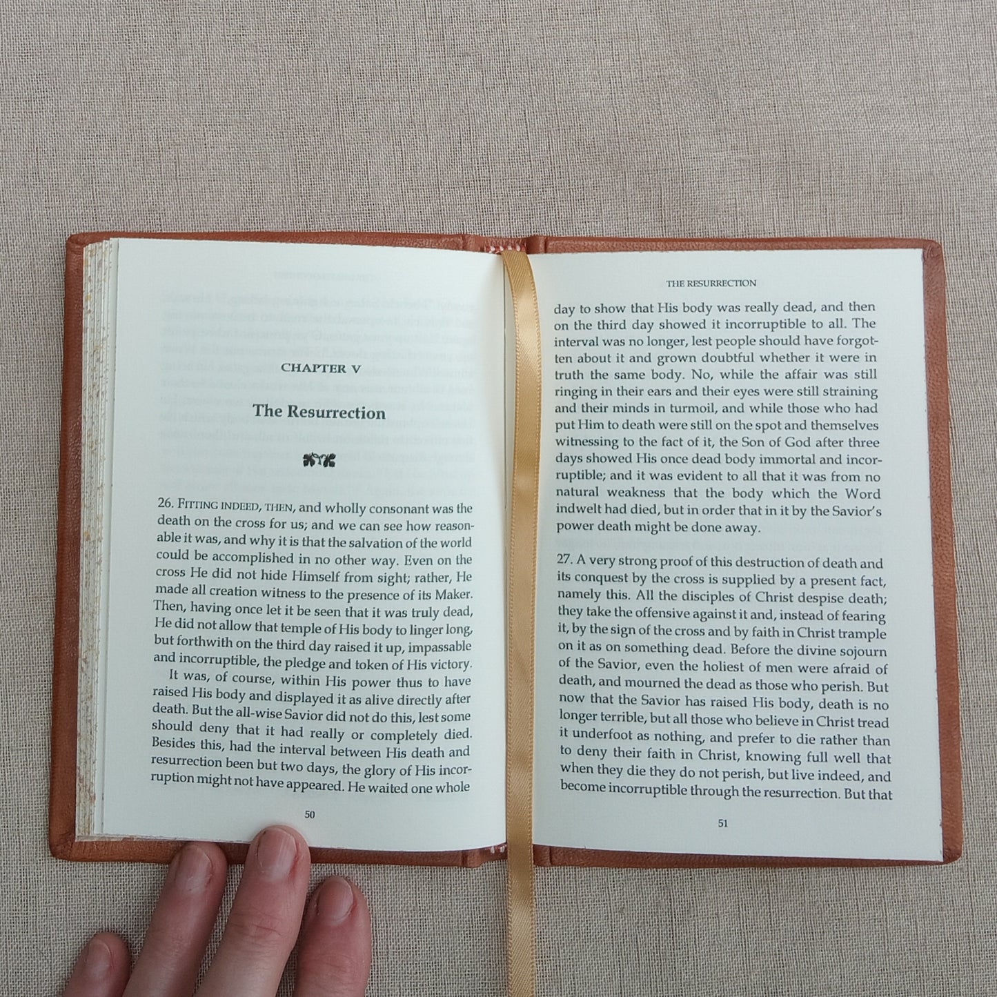 On the Incarnation by St Athanasius the Great, Tan Goatskin