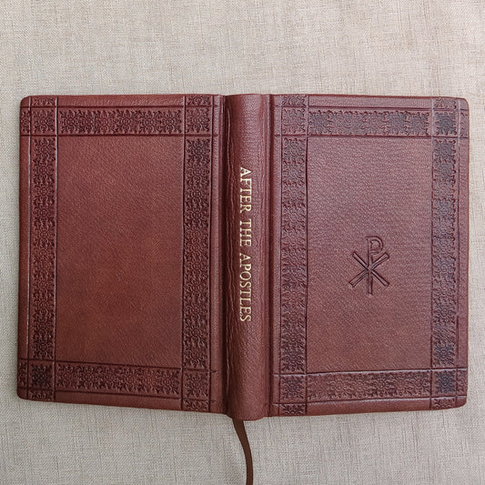 After the Apostles, Leatherbound Texts from the Apostolic Fathers, Brown Goatskin