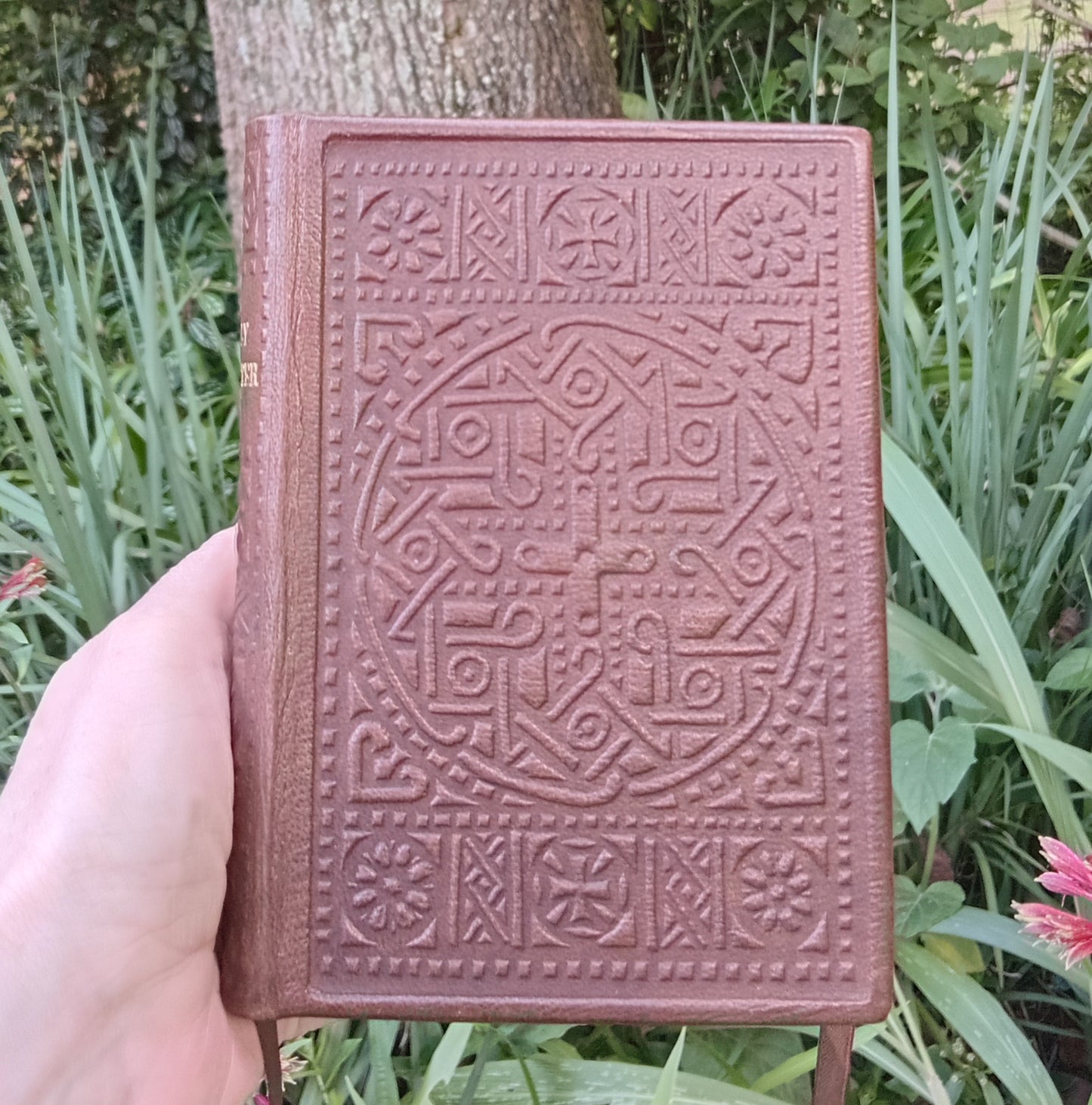 Dos-à-dos binding of Psalter and Gospels, Brown Goatskin